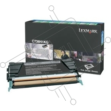 Картридж Lexmark c73x/x73x Return 12K Черный