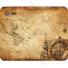 Коврик для мыши Cactus Vintage map 250x200x3мм (CS-MP-D10S)