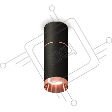 Светильник Ambrella Light XS6323063 SBK/PPG черный песок/золото розовое полированное MR16 GU5.3 (C6302, A2063, C6323, N6135)
