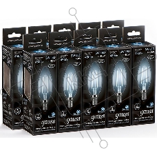 Лампа филам. Gauss 5Вт цок.:E14 свеча 220B 4100K св.свеч.бел.ней. C37 (упак.:10шт) (103801205)