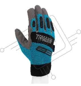 Перчатки универсальные комбинированные, с защитными накладками, STYLISH, размер L (9)// Gross