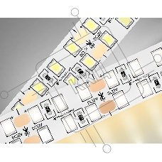Светодиодная лента Ambrella light GS1601 2835 240Led/ 19.2W m/ 12V IP20 3000K/ 5000*14*1.2mm (2 конт.)