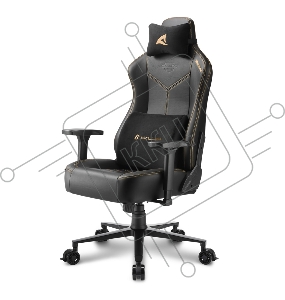 Игровое кресло Sharkoon Skiller SGS30 чёрно-серое (синтетическая кожа, регулируемый угол наклона, механизм качания)
