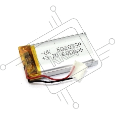 Аккумулятор Li-Pol (батарея) 6*20*35мм 2pin 3.7V/600mAh