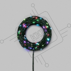 Умная гирлянда Neon-night Роса с крупными каплями 30м 300 LED RGB мягкий зеленый провод IP20 USB