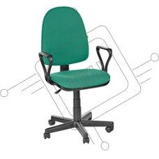 Кресло компьютерное OLSS ПРЕСТИЖ зеленый В-27 Крестовина:  Кресло компьютерное OLSS ПРЕСТИЖ зеленый В-27 Крестовина: