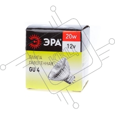 Лампа галогенная ЭРА GU4-MR11-20W-12V-30Cl  (10/200/8400)