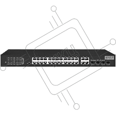 Коммутатор Osnovo SW-62422(400W) 26x100Mb 24PoE+ 400W неуправляемый