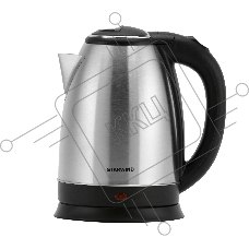 Чайник электрический Starwind SKS1051 1.8л. 1500Вт серебристый матовый/черный (корпус: нержавеющая сталь/пластик)