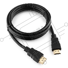 Кабель HDMI Cablexpert CC-HDMI4-5, 19M/19M, v2.0, медь, позол.разъемы, экран, 1.5м, черный, пакет