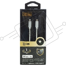 Кабель Cactus CS-LG.USB.C-1 USB Type-C (m)-Lightning (m) 1м белый блистер