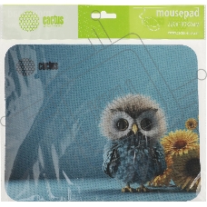Коврик для мыши Cactus Owl blue 220x180x2мм (CS-MPC-P07XS)