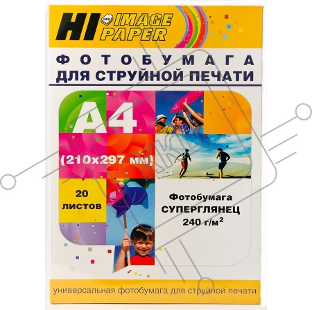 Бумага Hi-Black A2122/ PH240-A4-20 Фотобумага суперглянец односторонняя (Hi-image paper) A4, 240 г/м, 20 л.     