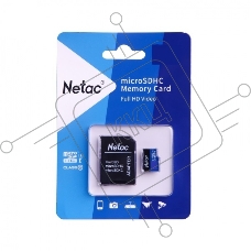 Флеш карта MicroSDXC 128GB  Netac Class 10 UHS-I U1 P500 Standart + адаптер  [NT02P500STN-128G-R]