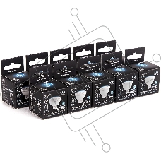 Лампа светодиодная Gauss Black 5Вт цок.:GU5.3 рефлектор 12B 4100K св.свеч.бел.ней. MR16 (упак.:10шт) (201505205)