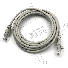 Патч-корд Buro LSZH UTP cat5E 3м серый RJ-45 (m)-RJ-45 (m) (UTP-5E-3M-G-LSZH)