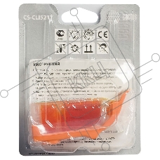 Картридж струйный Cactus CS-CLI521Y желтый (8.4 мл.) для Canon Pixma MP540/MP550/MP620/MP630/MP640/MP660/MP980/MP990/iP3600/iP4600/iP4700/MX860