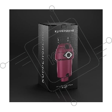 Измельчитель отходов Kuppersberg WS 750 V, High-Tech, мощность 750 Вт, 3800-4200 об/мин, защита от перегрева, авто выключение, DC мотор, шумоизоляция, уровень шума 70 дБ, цвет винный