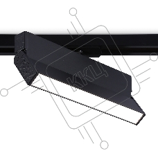 Трековый однофазный светодиодный светильник Ambrella light GL6808 BK черный LED 12W 4200K 230*22*87