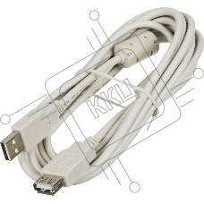Кабель-удлинитель USB2.0 Ningbo USB A (m)/USB A (f) 3м феррит.кольца
