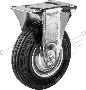 Колесо неповоротное ЗУБР d=125 мм, г/п 100 кг, резина/металл, игольчатый подшипник, 30936-125-F