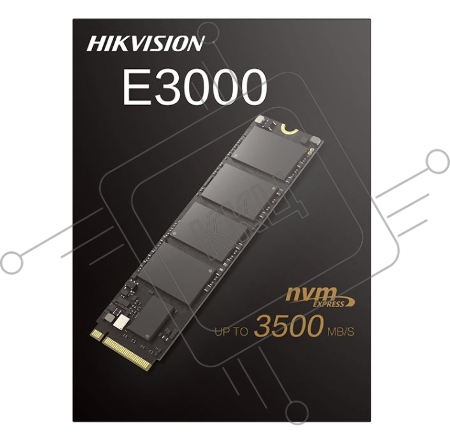 Накопитель SSD M.2 HIKVision 256GB E3000 Series <HS-SSD-E3000/256G> (PCI-E 3.0 x4, up to 3230/1240MBs, 3D NAND, 112TBW, NVMe, 22x80mm)