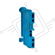 Колодка клеммная JXB-ST-2.5 31А самозажимная син. EKF plc-jxb-st-2.5-blue