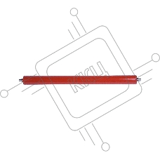 Вал резиновый, нижний для Kyocera FS-2020/3920/4020/3040 NV-302H425090/NV-302HS25360 совместимый