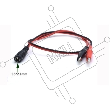 Кабель с разъемами DC 5.5х2.1 мм мама на зажимы типа 