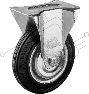 Колесо неповоротное ЗУБР d=160 мм, г/п 145 кг, резина/металл, игольчатый подшипник, 30936-160-F
