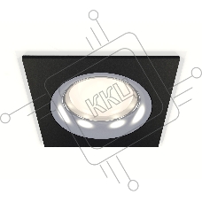 Комплект встраиваемого светильника Ambrella light XC7632003 SBK/PSL черный песок/серебро полированное MR16 GU5.3 (C7632, N7012)