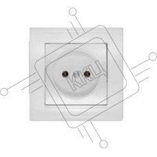 Розетка 1-м СП Бриллиант 16А IP20 бел. Universal 7947588