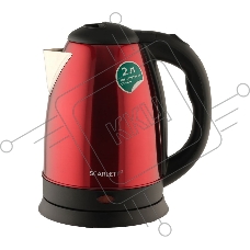 Чайник электрический Scarlett SC-EK21S76 2л. 1800Вт красный (корпус: нержавеющая сталь)