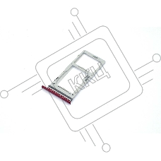Лоток для SIM-карты Samsung Galaxy Note 10 Lite (N770F) красный