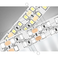 Светодиодная лента Ambrella light GS1602 2835 240Led/ 19.2W m/ 12V IP20 4500K/ 5000*14*1.2mm (2 конт.)