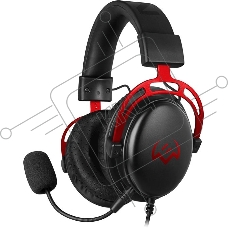 Игровые наушники SVEN AP-G1000MV с микрофоном черно-красные (mini jack O 3,5 мм (4 pin), 50 мм)