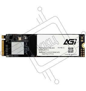 Накопитель SSD AGI 1Tb M.2 2280 AI198 Client SSD PCIe Gen3x4 with NVMe, 2000/1690, IOPS 214/243K, MTBF 1.6M, 3D NAND TLC, 400TBW, 0,37DWPD, RTL (610347) {100}