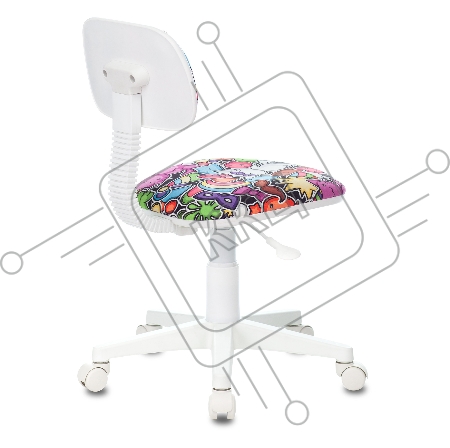 Кресло детское Бюрократ CH-W201NX мультиколор маскарад крестовина пластик пластик белый