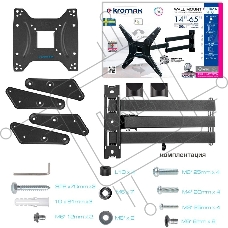 Кронштейн для телевизора Kromax OPTIMA-410 g/t 4 шт/уп. Кр. стал. наст. для TV 14
