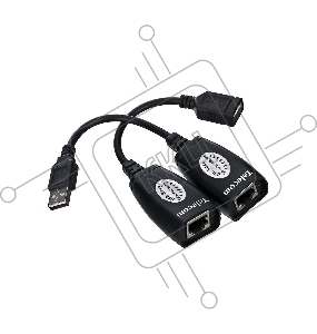 Адаптер-удлинитель USB-AMAF/RJ45, по витой паре до 45m , Telecom <TU824>