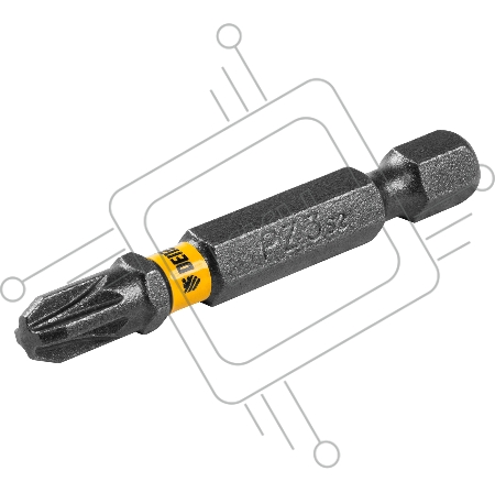 Набор бит PZ3х50, сталь S2, шестигранный профиль, 10 шт.// Denzel