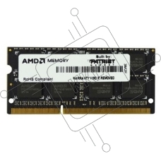 Оперативная память AMD Radeon R5, DDR3, 4GB (1x4GB), 1600MHz, CL11, SO-DIMM