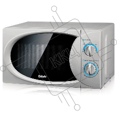 Микроволновая печь BBK 20MWS714MS серебро, 20 л, 700 Вт, поворотный механизм