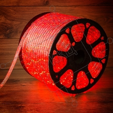 Дюралайт LED, постоянное свечение (2W) - красный Эконом 24 LED/м, бухта 100м