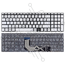Клавиатура для ноутбука HP Envy 15-ED 17-CG серебристая с подсветкой