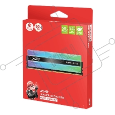 Оперативная память XPG Lancer NEON RGB, DDR5, 32GB (2x16GB), 7200MHz, CL34, DIMM, с радиаторами, RGB, серебристый