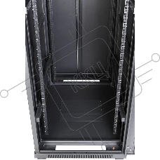 Шкаф коммутационный Lanmaster (TWT-CBB-37U-6X10-P1) напольный 37U 600x1000мм пер.дв.перфор. задн.дв.перфор.2-хст. 800кг черный IP20 сталь