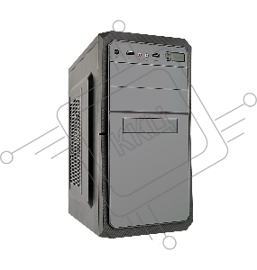Корпус Exegate EX284025RUS Minitower BA-202 Black, mATX, <AA450, 80mm>, 2*USB, Audio