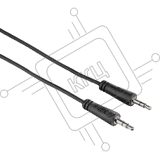 Кабель аудио Hama H-122307 Jack 3.5 (f)/Jack 3.5 (f) 0.75м. черный (00122307)