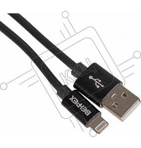 Кабель USB (m)-Lightning (m) 1м черный